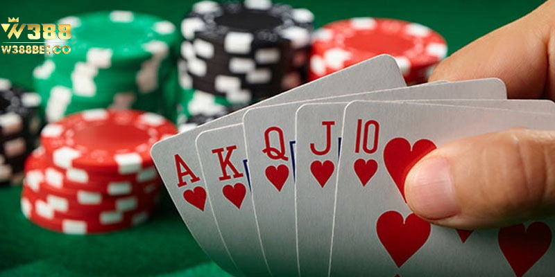 Game Poker được chia thành 4 vòng cược 